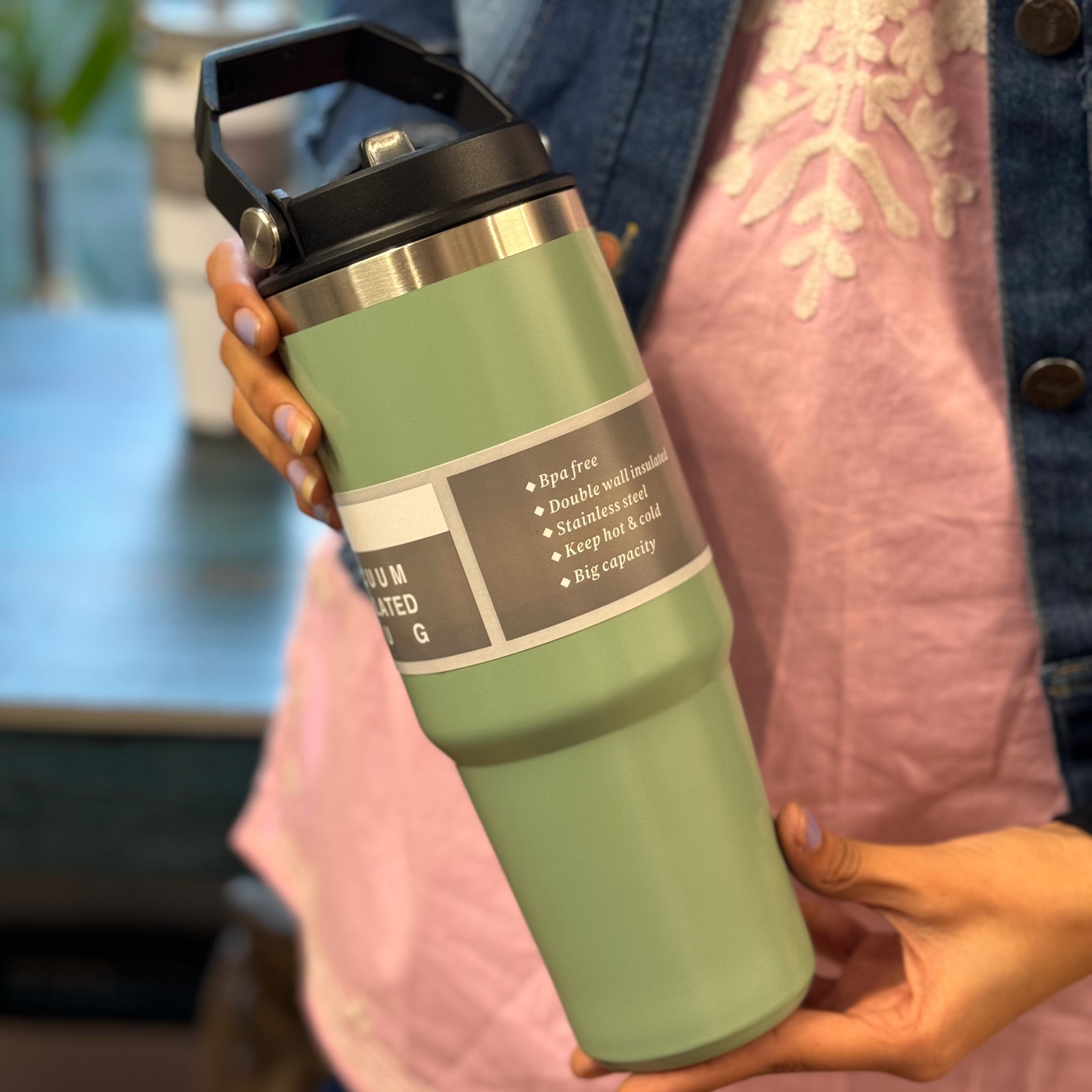 ChillMate: 900ml Leakproof Insulated Tumbler